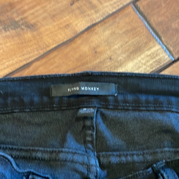 Flying Monkey low rise skinny jeans. Black - Picture 2 of 3